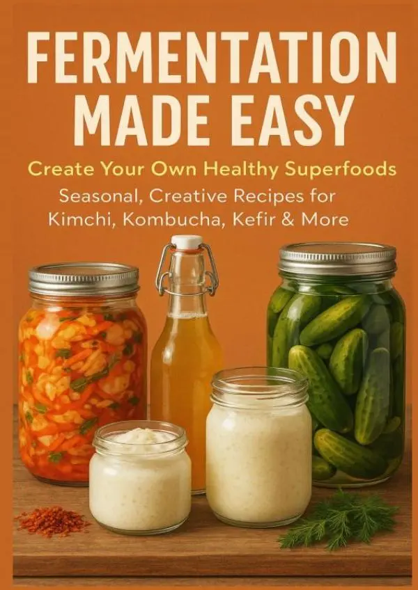 Cover van FERMENTATION MADE EASY Create Your Own Healthy Superfoods: Seasonal, Creative Recipes for Kimchi, Kombucha, Kefir & More