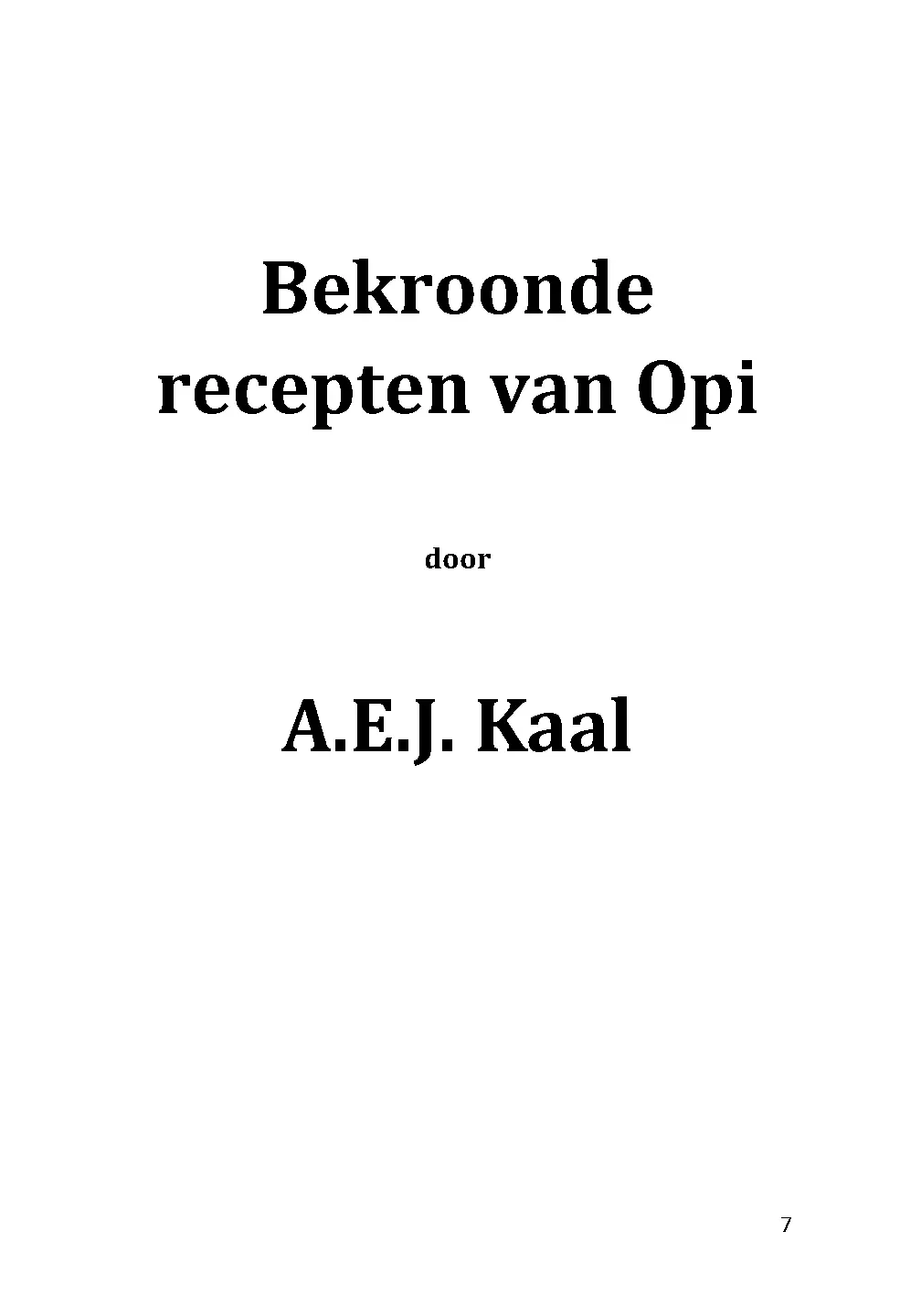 Voorbeeld pagina