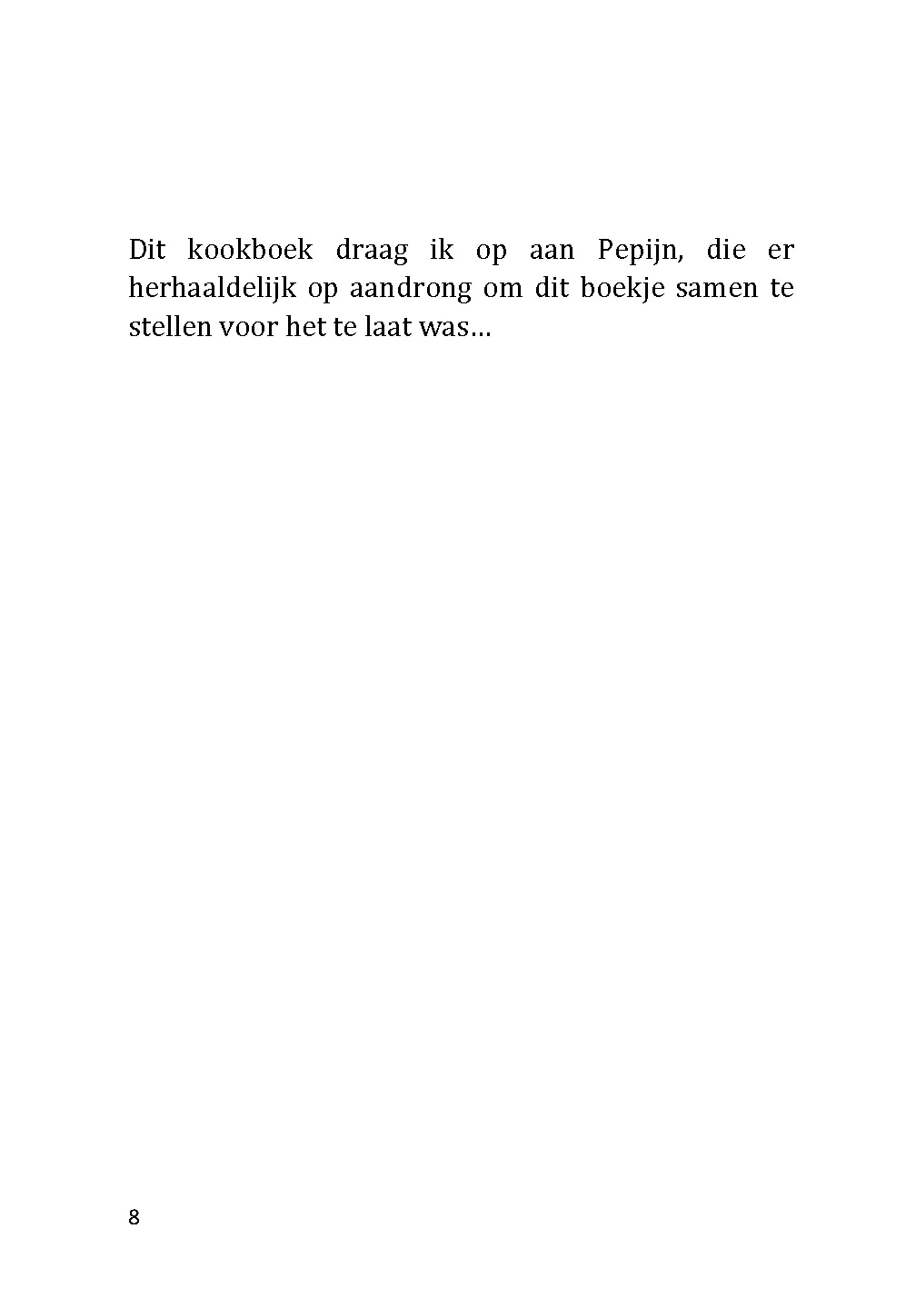 Voorbeeld pagina