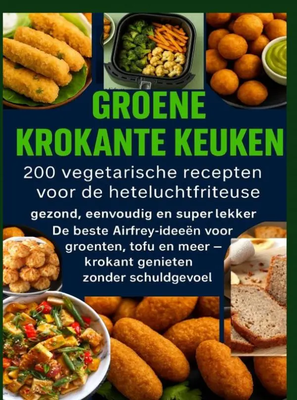 Cover van GROENE KROKANTE KEUKEN -200 vegetarische recepten voor de heteluchtfriteuse