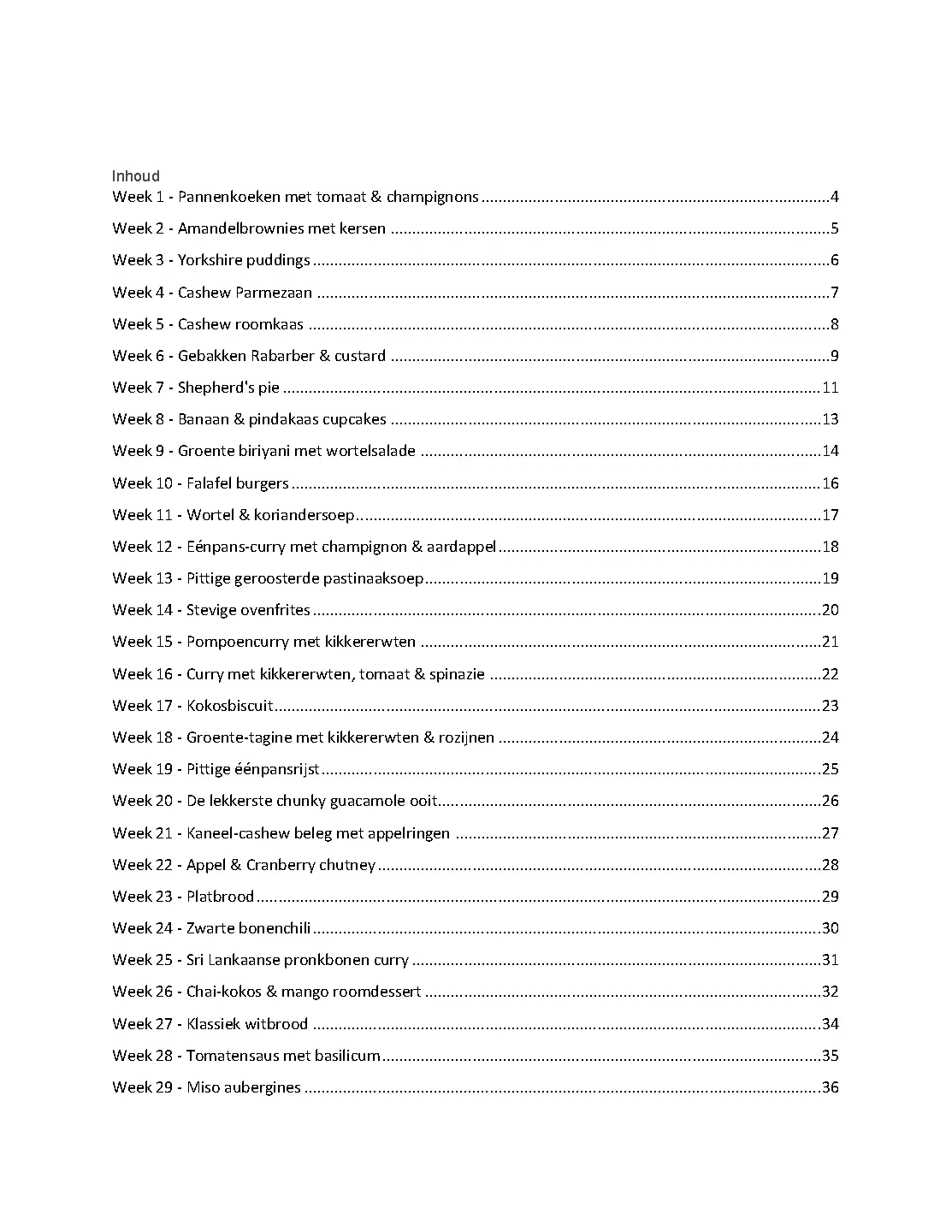 Voorbeeld pagina