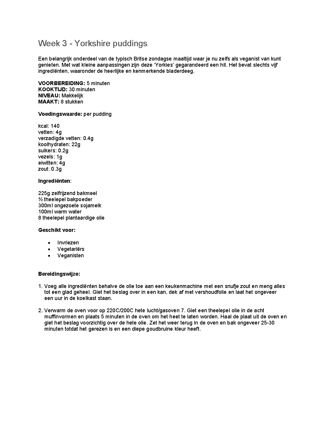 Voorbeeld pagina