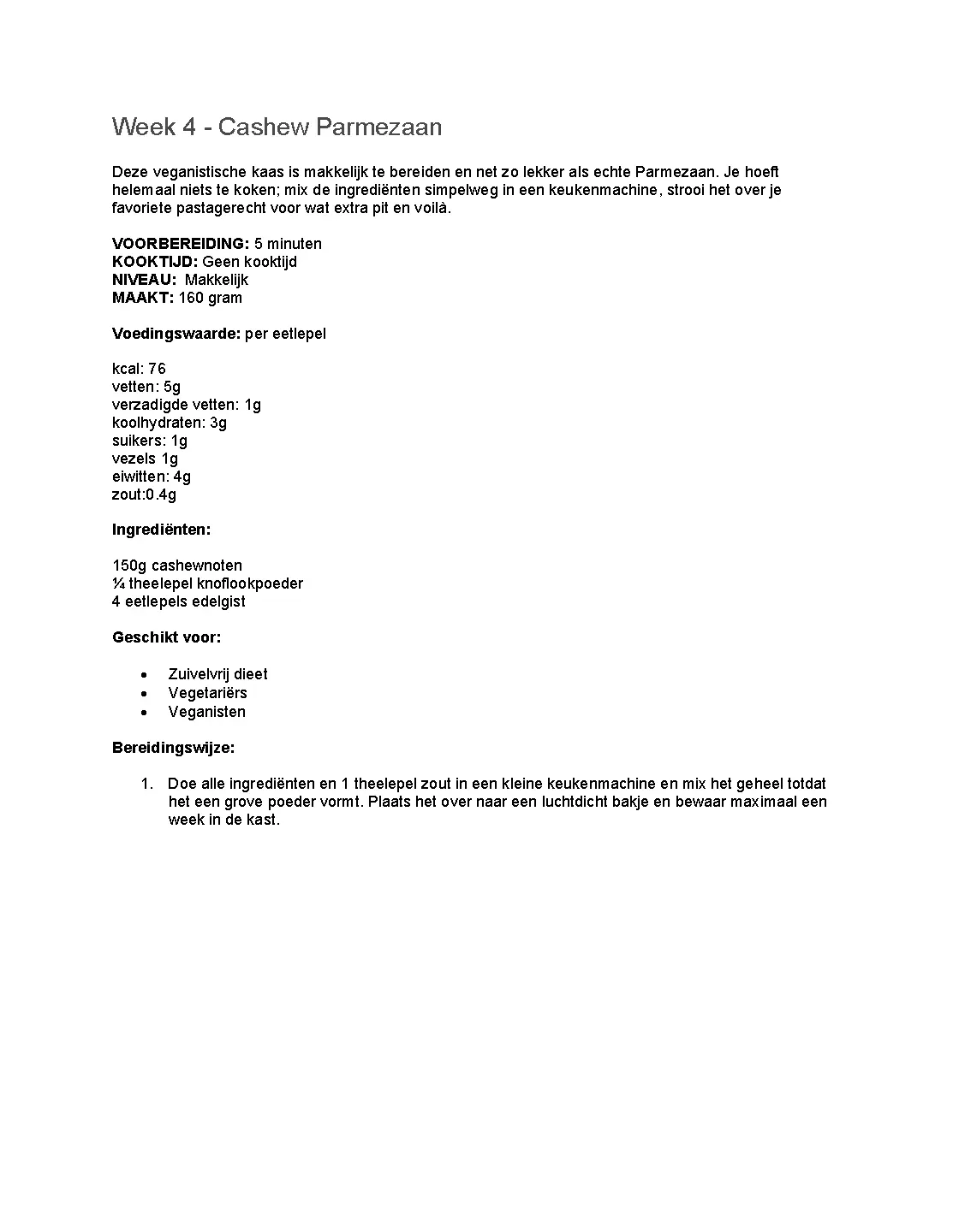 Voorbeeld pagina