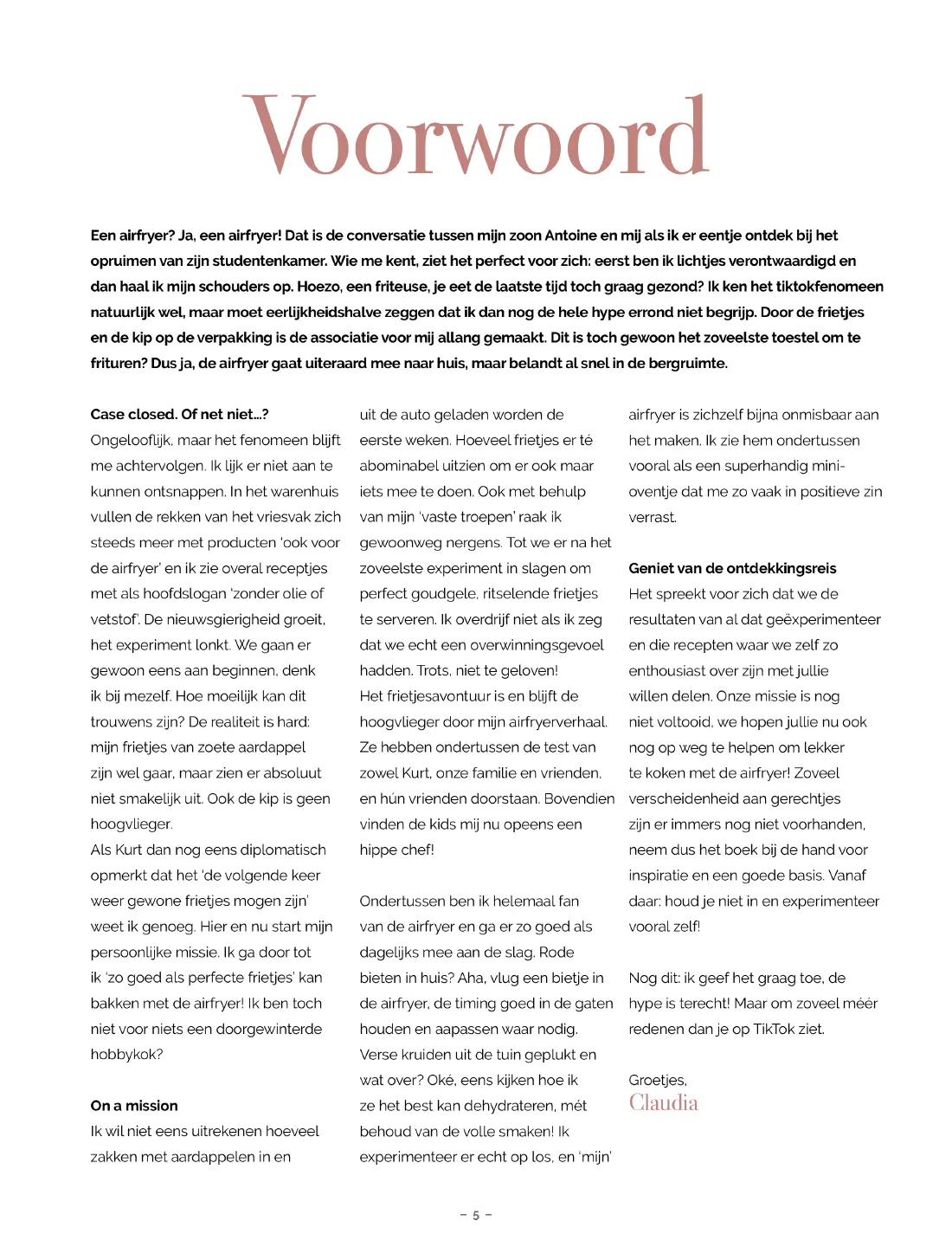 Voorbeeld pagina