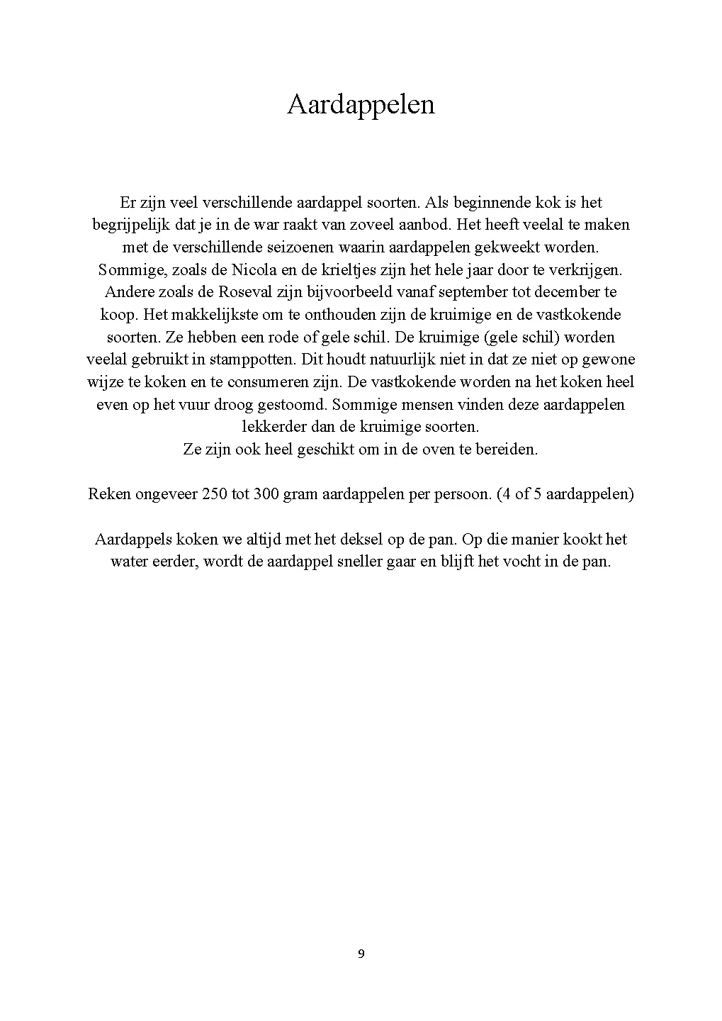Voorbeeld pagina