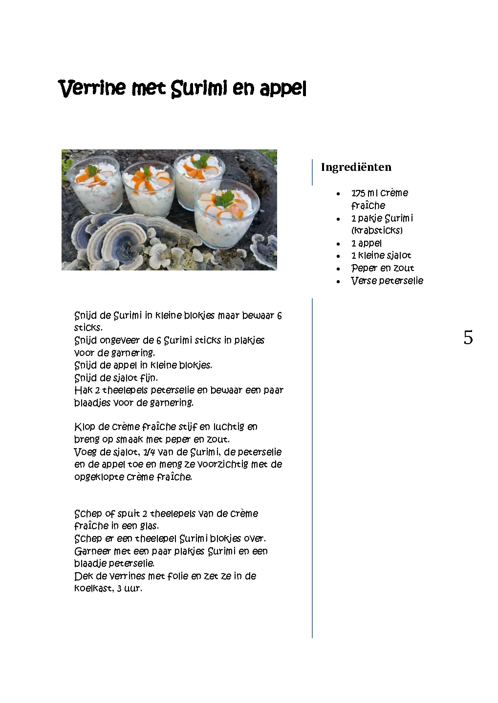 Voorbeeld pagina