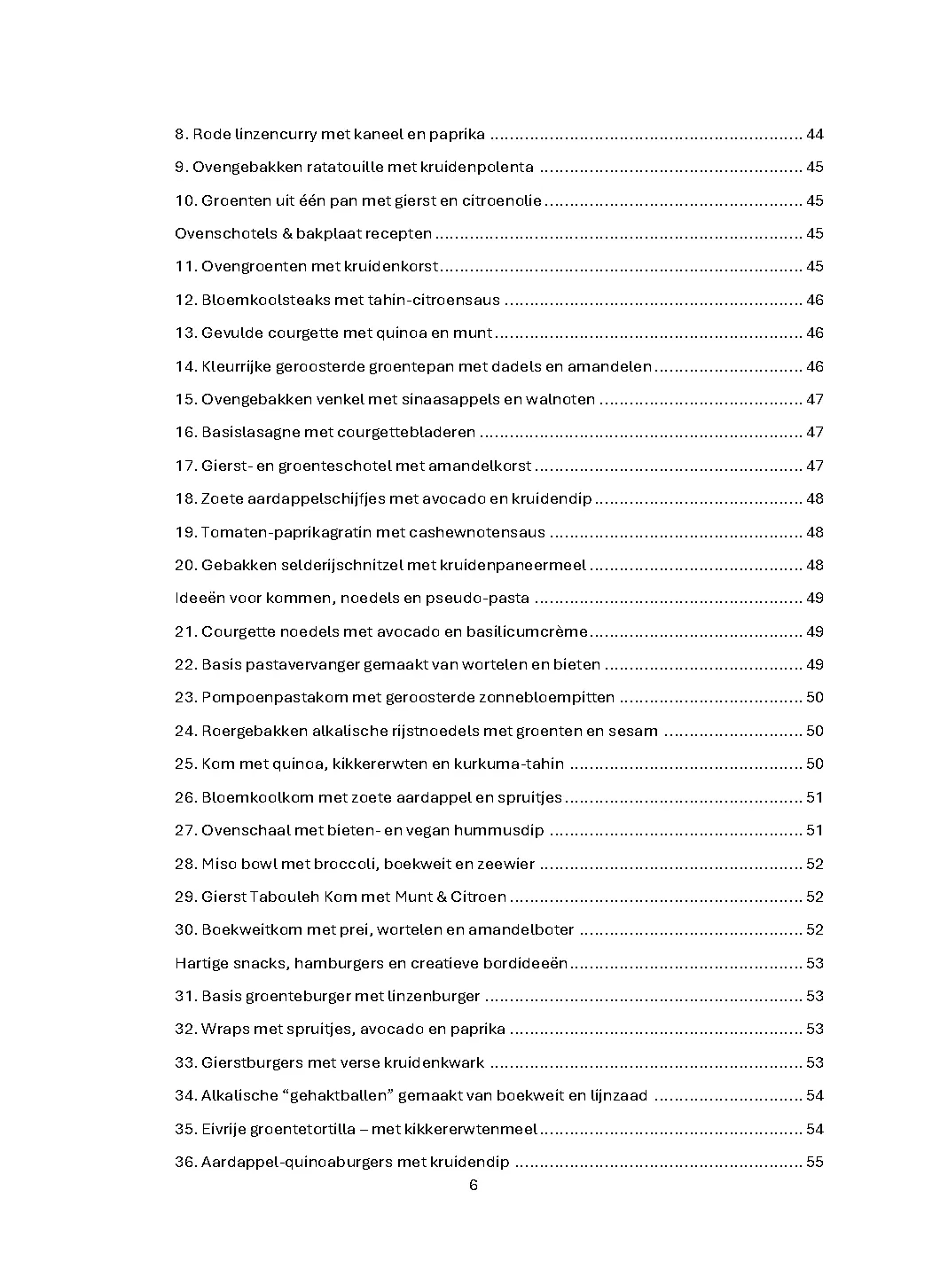 Voorbeeld pagina