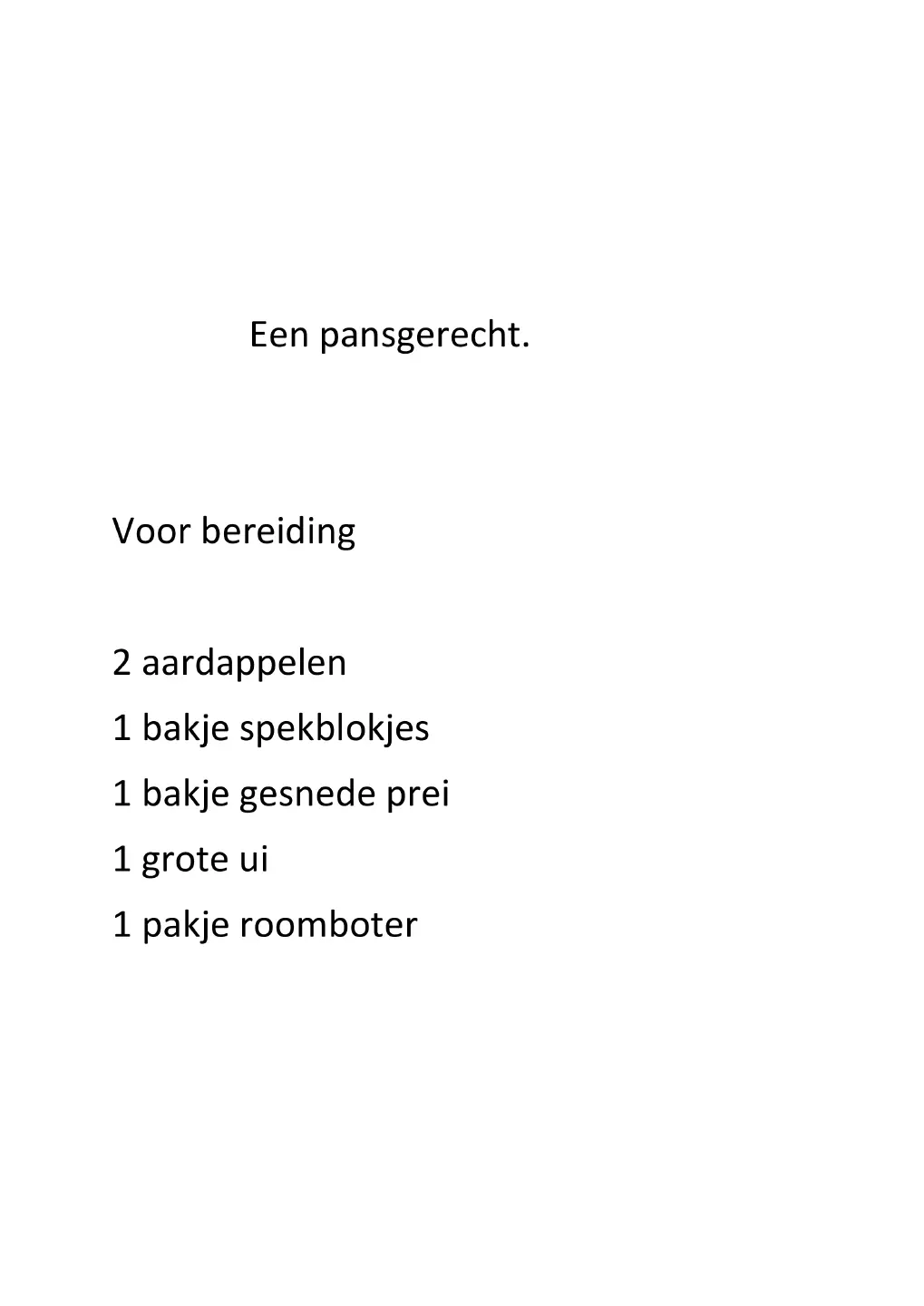 Voorbeeld pagina