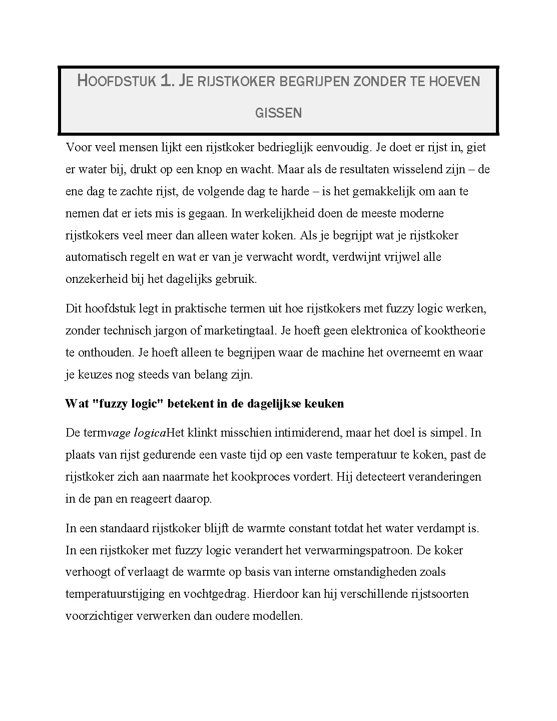 Voorbeeld pagina