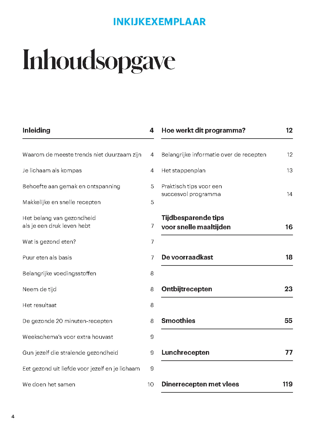 Voorbeeld pagina