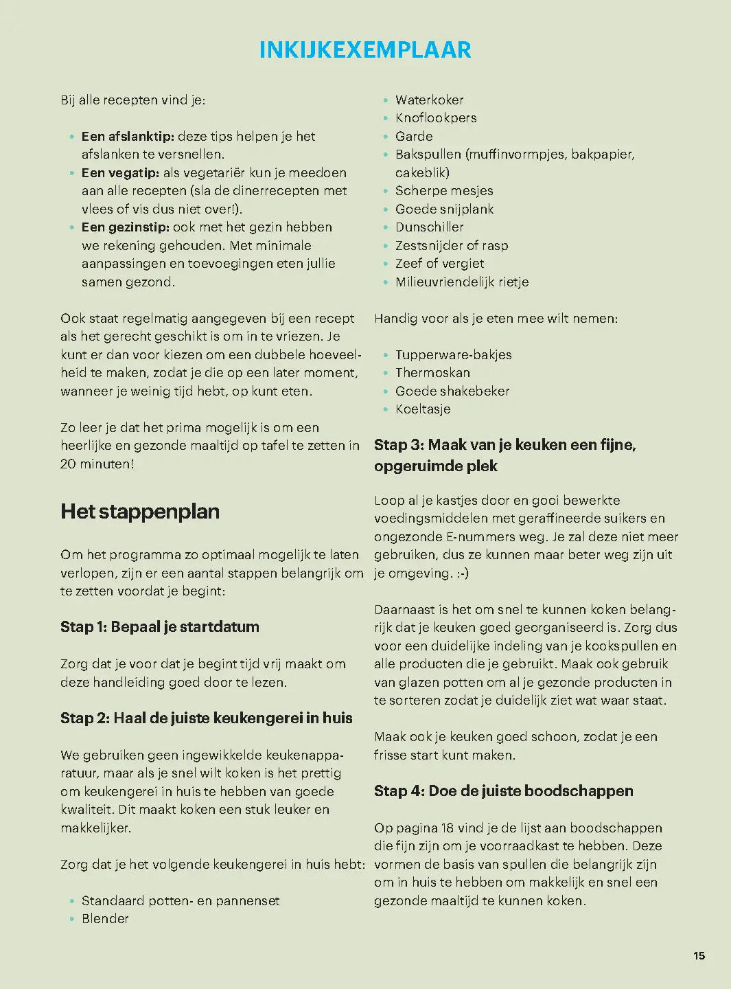 Voorbeeld pagina