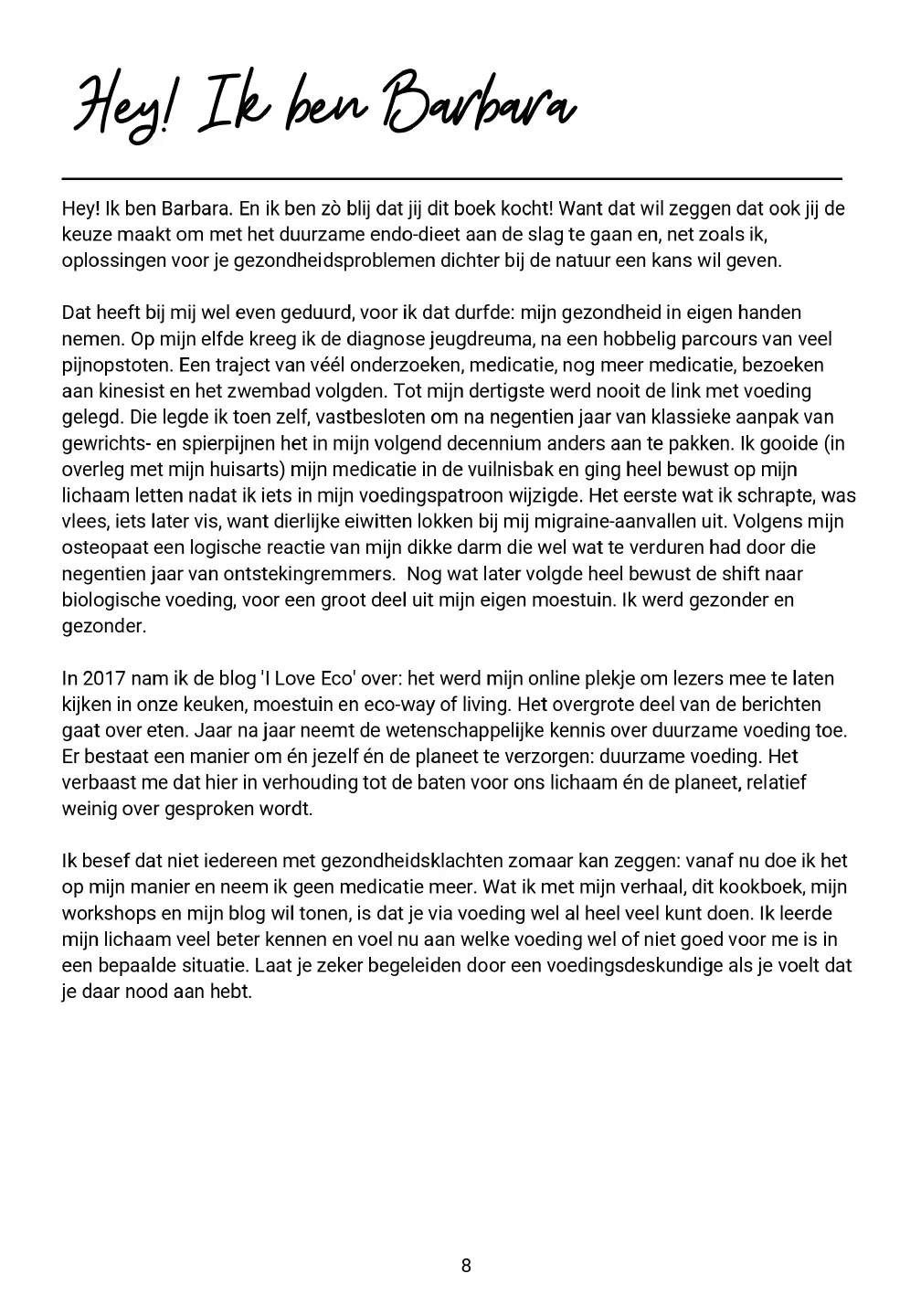Voorbeeld pagina