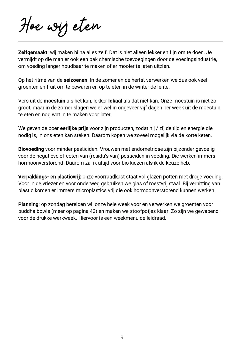 Voorbeeld pagina