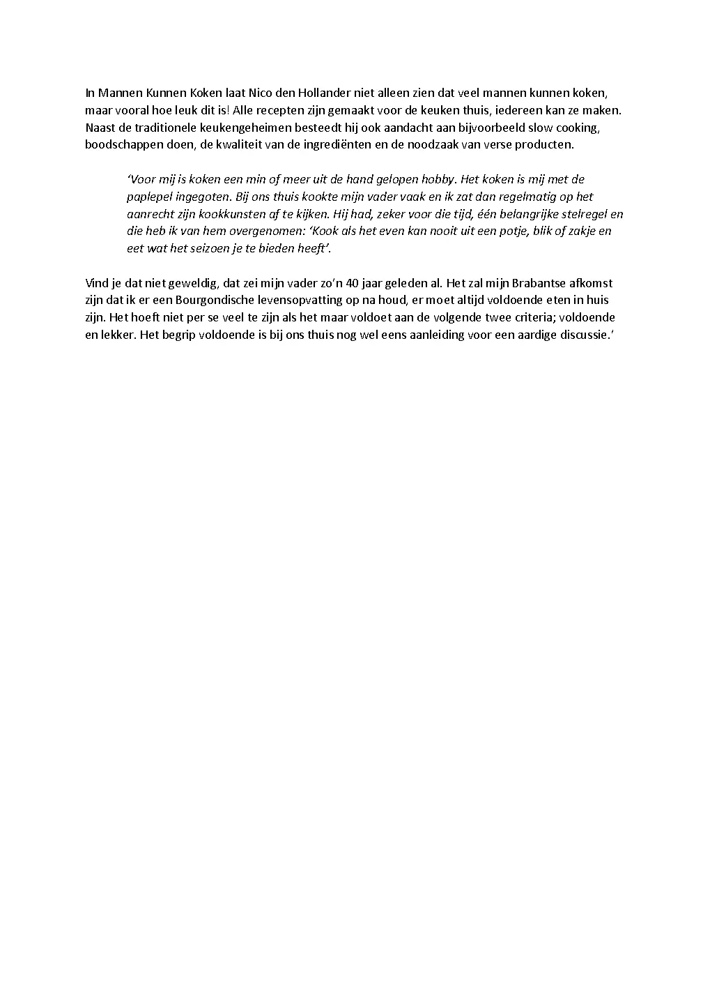 Voorbeeld pagina