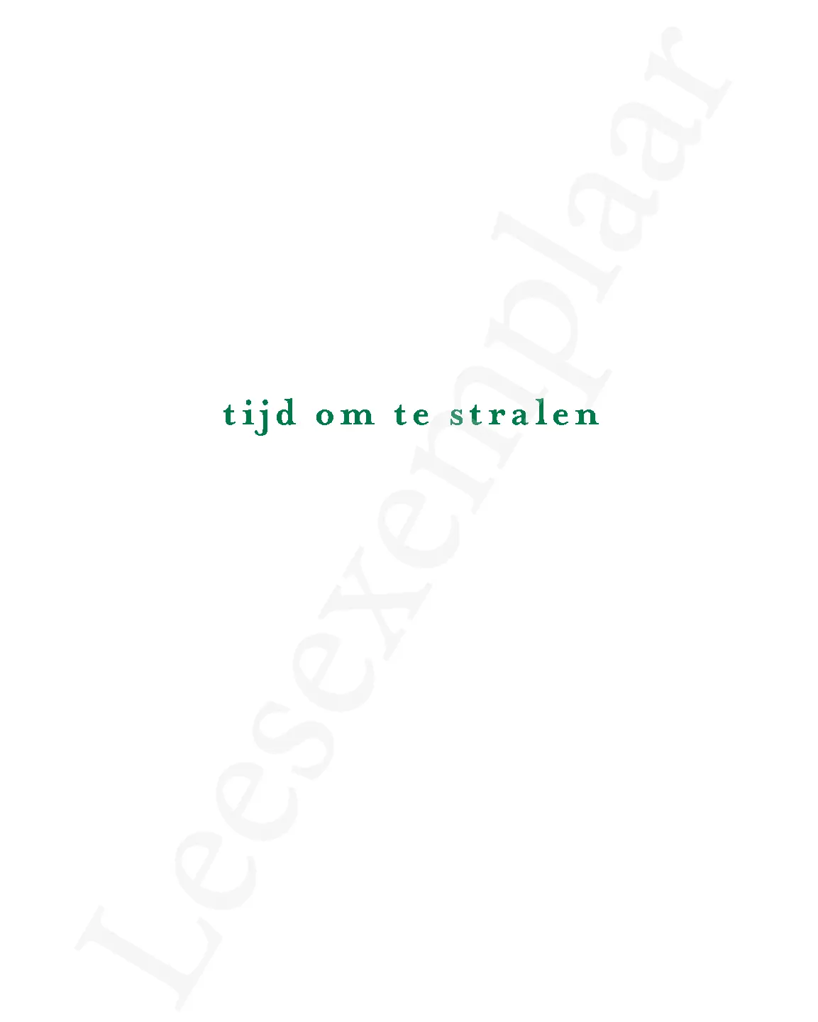 Voorbeeld pagina