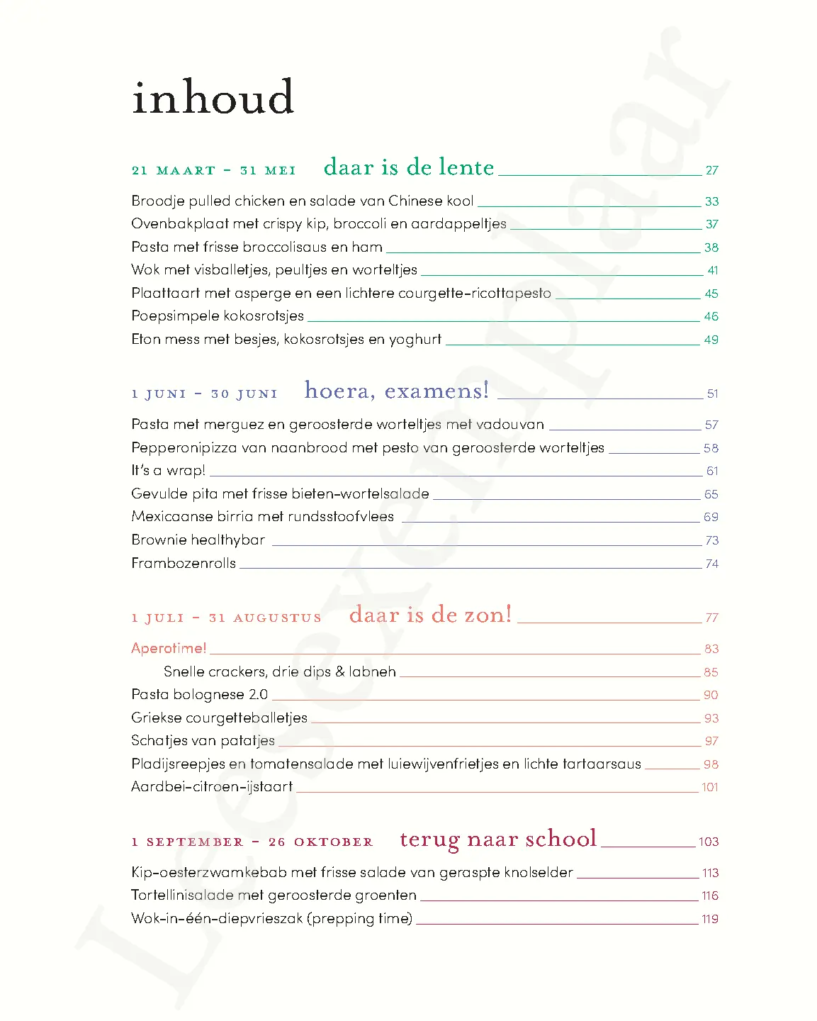 Voorbeeld pagina