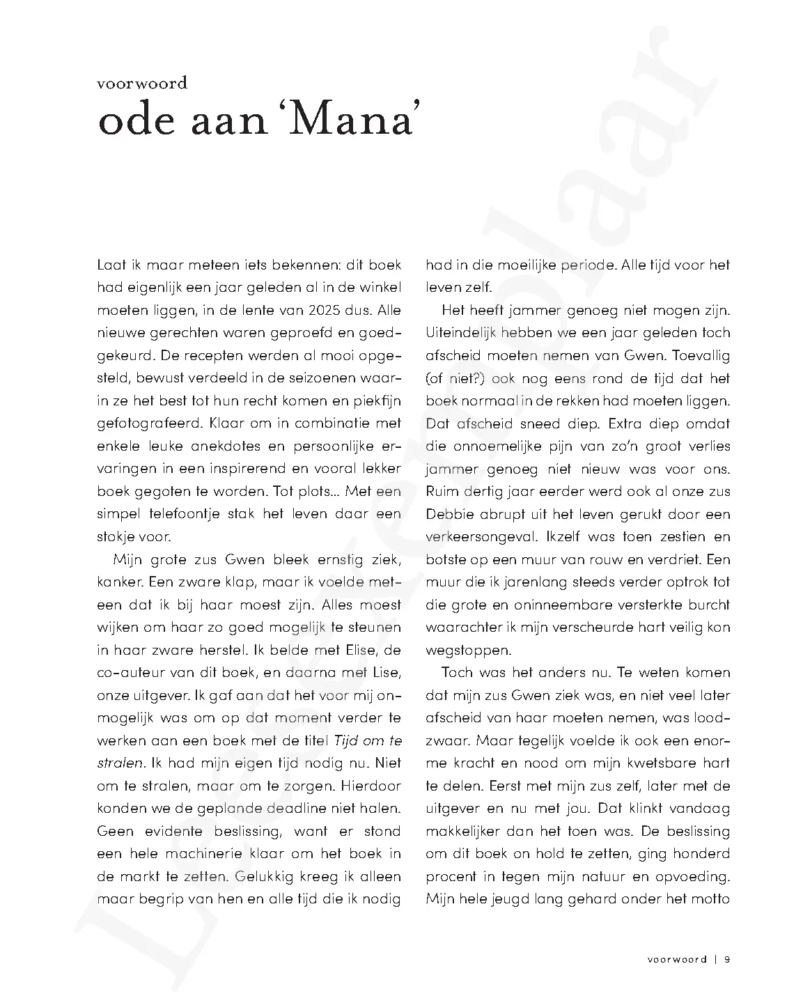 Voorbeeld pagina