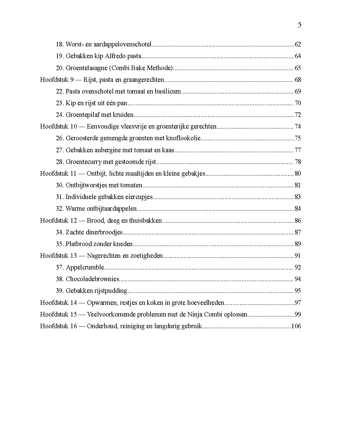Voorbeeld pagina