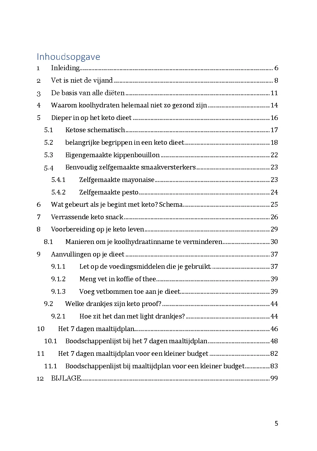 Voorbeeld pagina