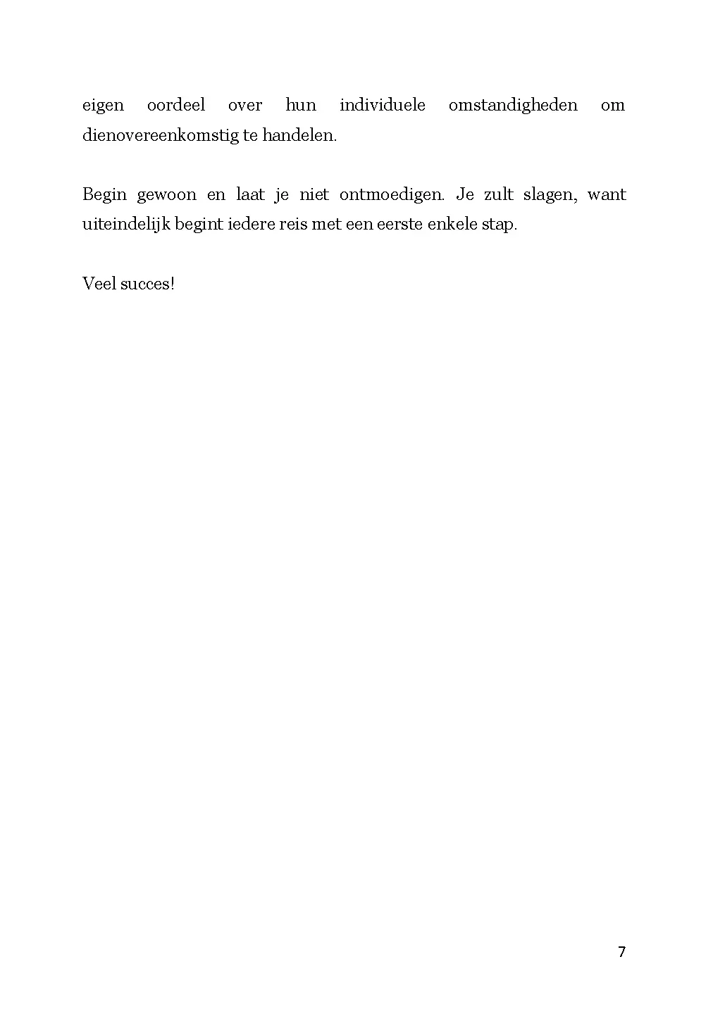 Voorbeeld pagina