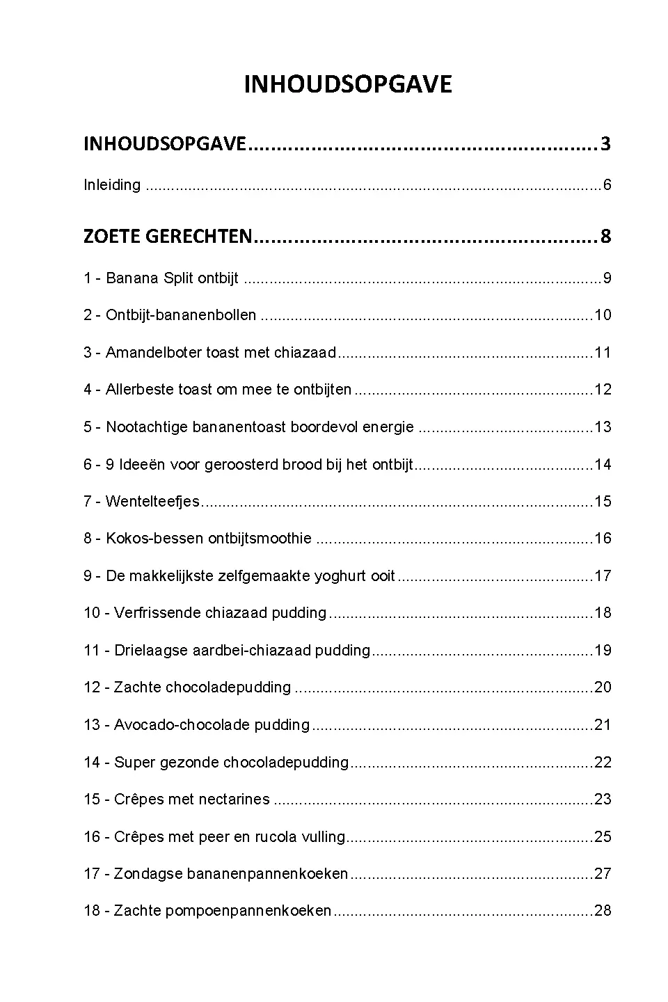 Voorbeeld pagina