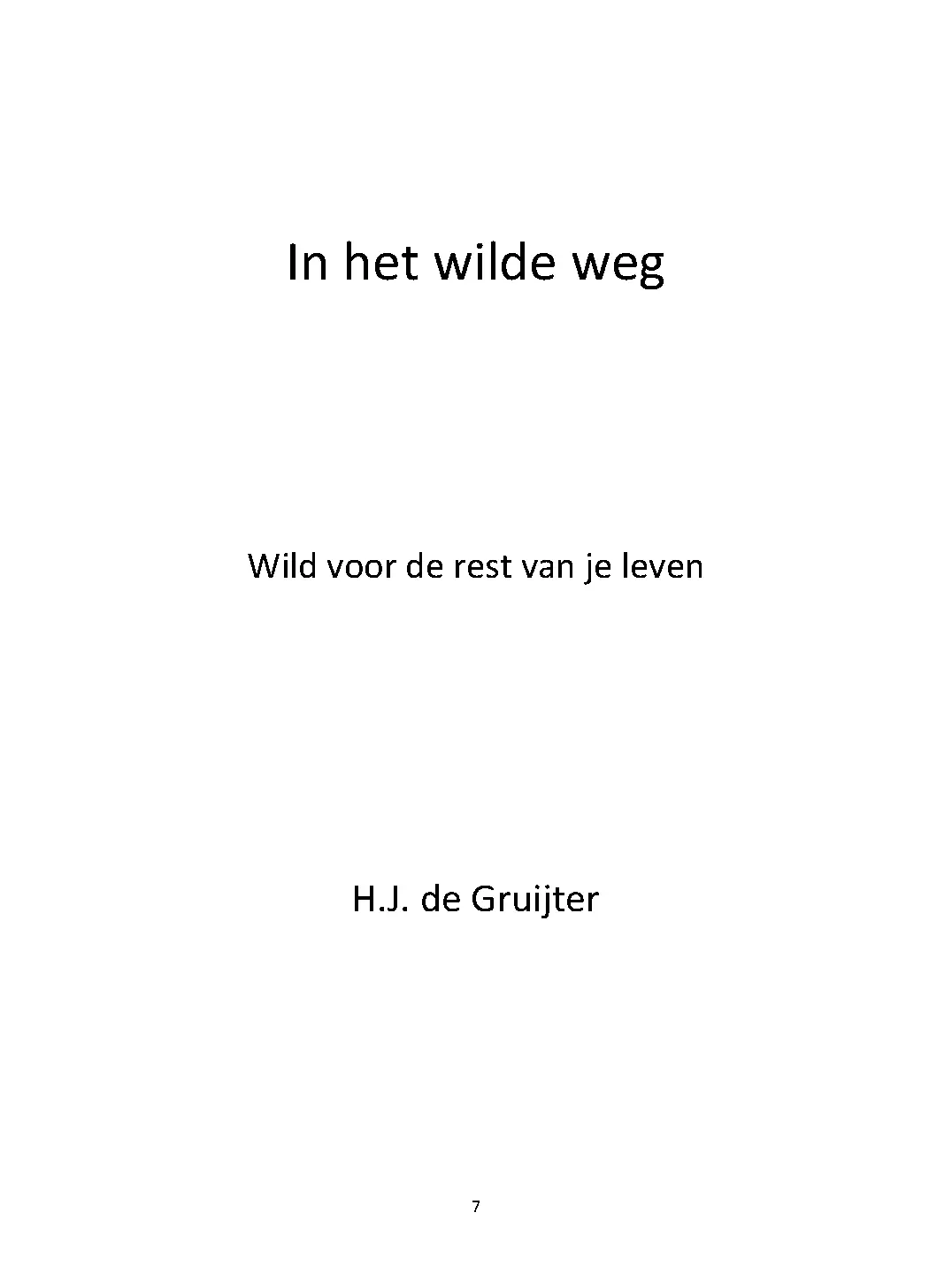 Voorbeeld pagina