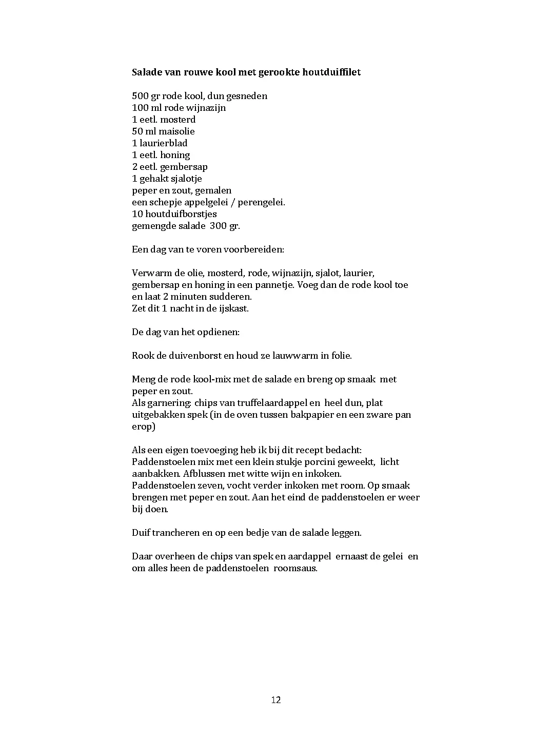 Voorbeeld pagina