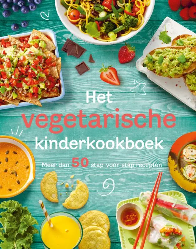 Cover van Het vegetarische kinderkookboek