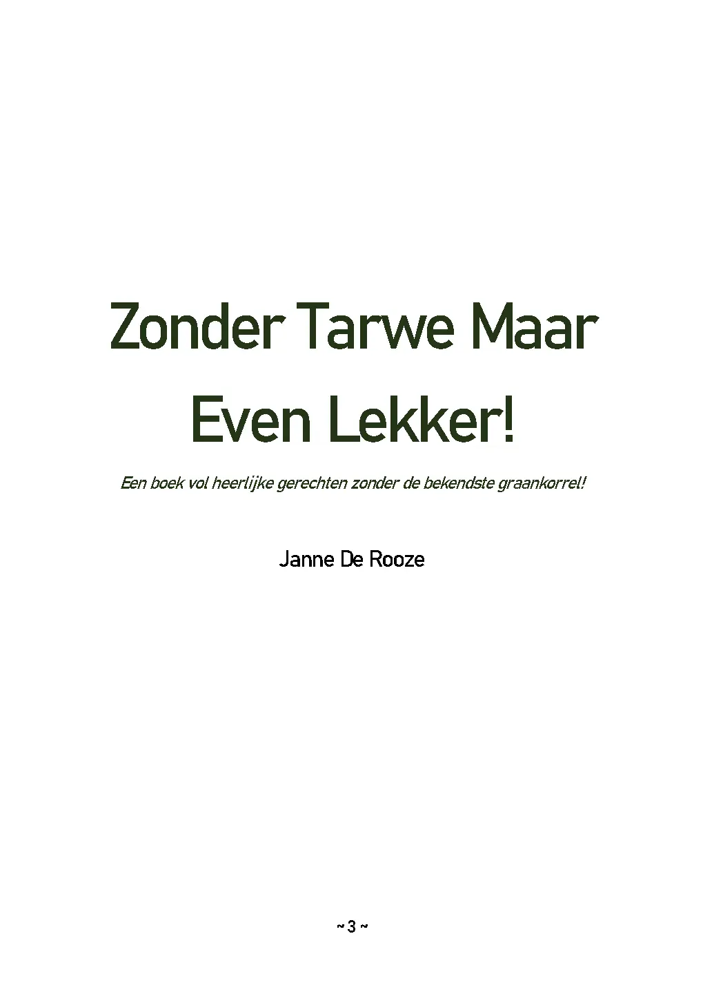 Voorbeeld pagina