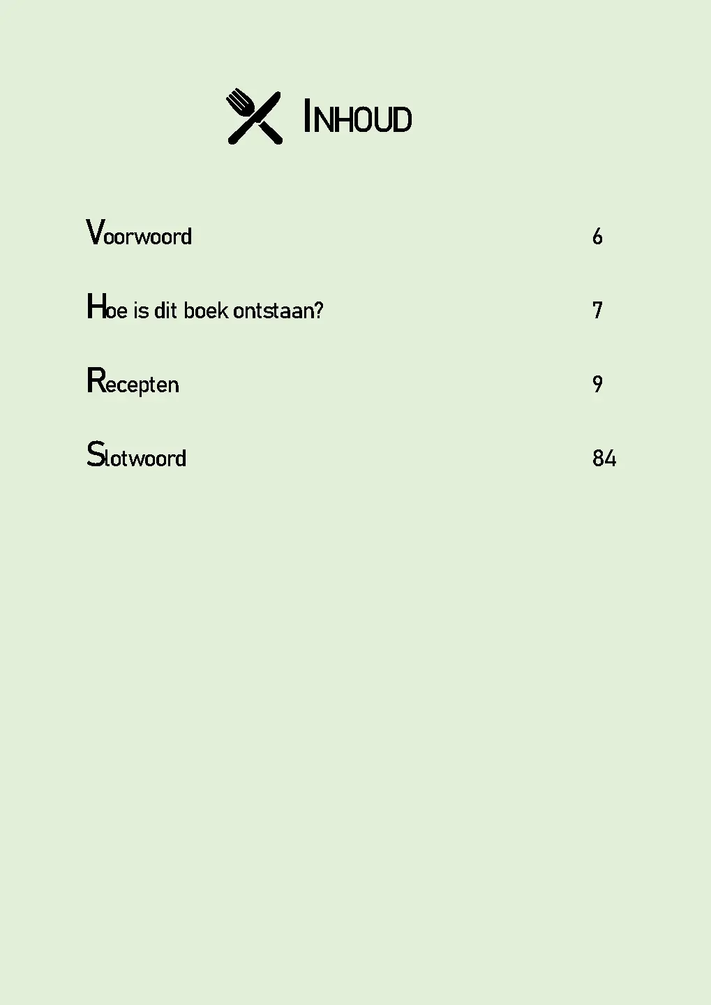 Voorbeeld pagina