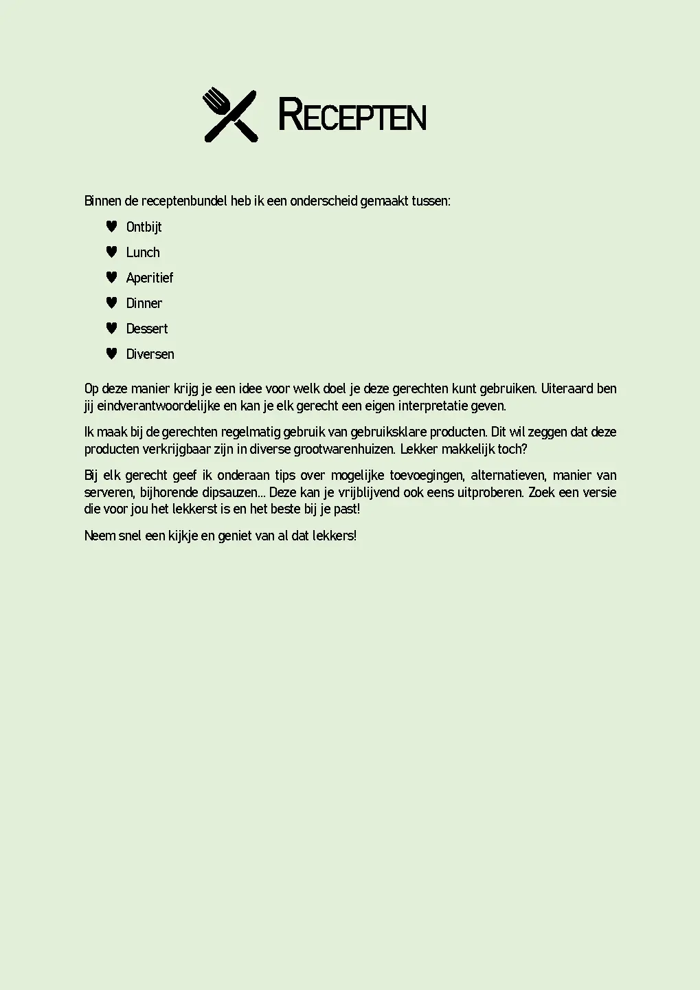 Voorbeeld pagina