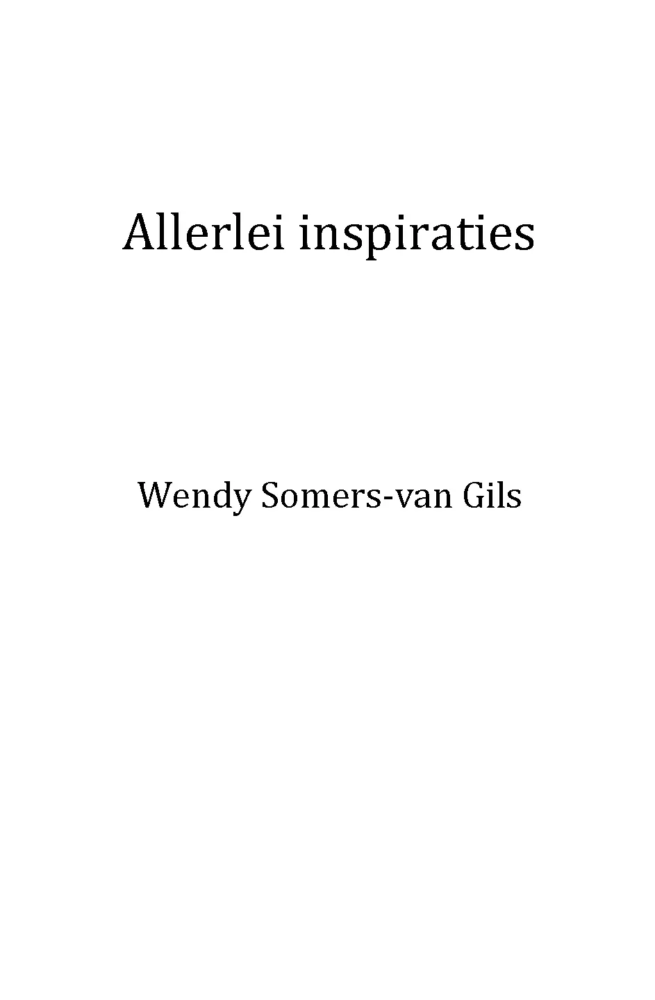 Voorbeeld pagina