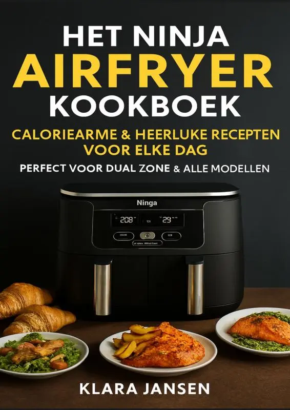 Cover van Het Ninja Airfryer Kookboek - Caloriearme & Heerlijke Recepten voor Elke Dag Perfect voor Dual Zone & Alle Modellen
