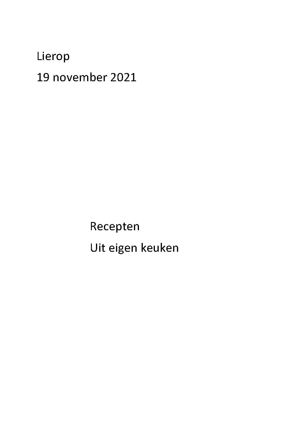 Voorbeeld pagina