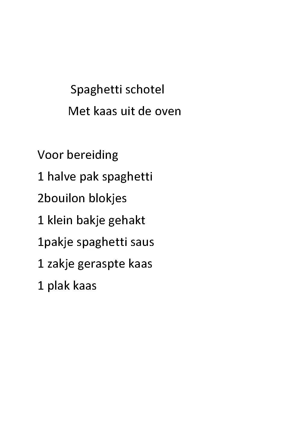 Voorbeeld pagina
