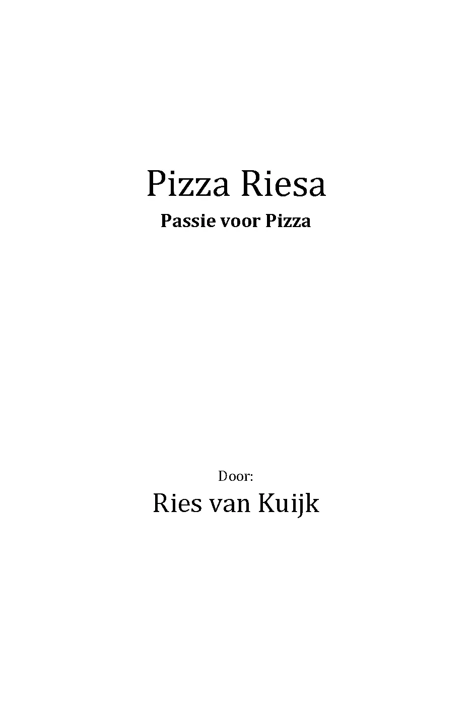 Voorbeeld pagina