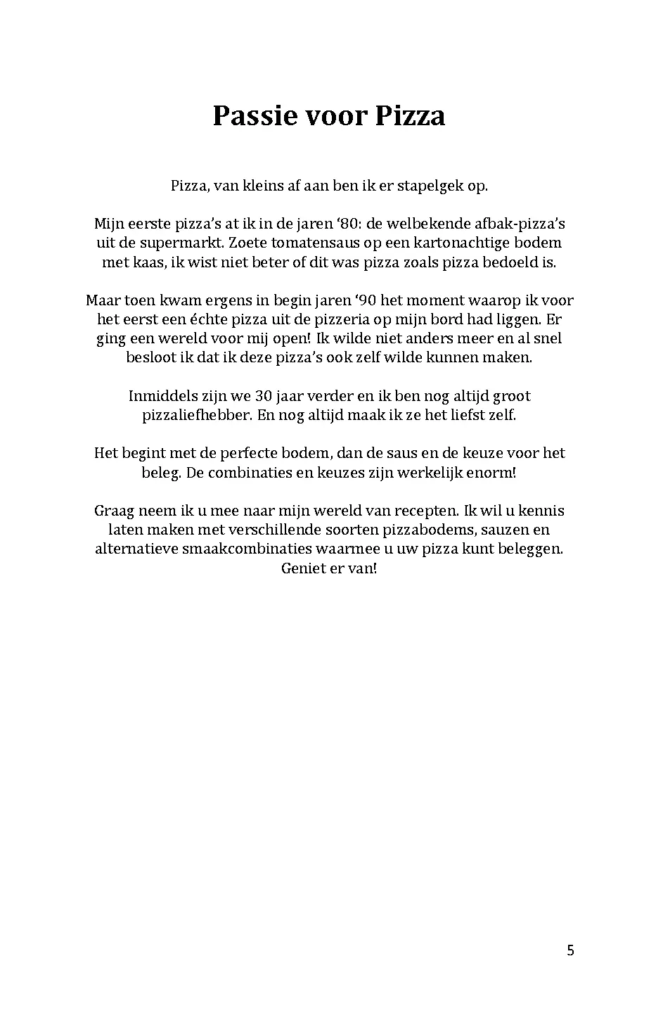 Voorbeeld pagina
