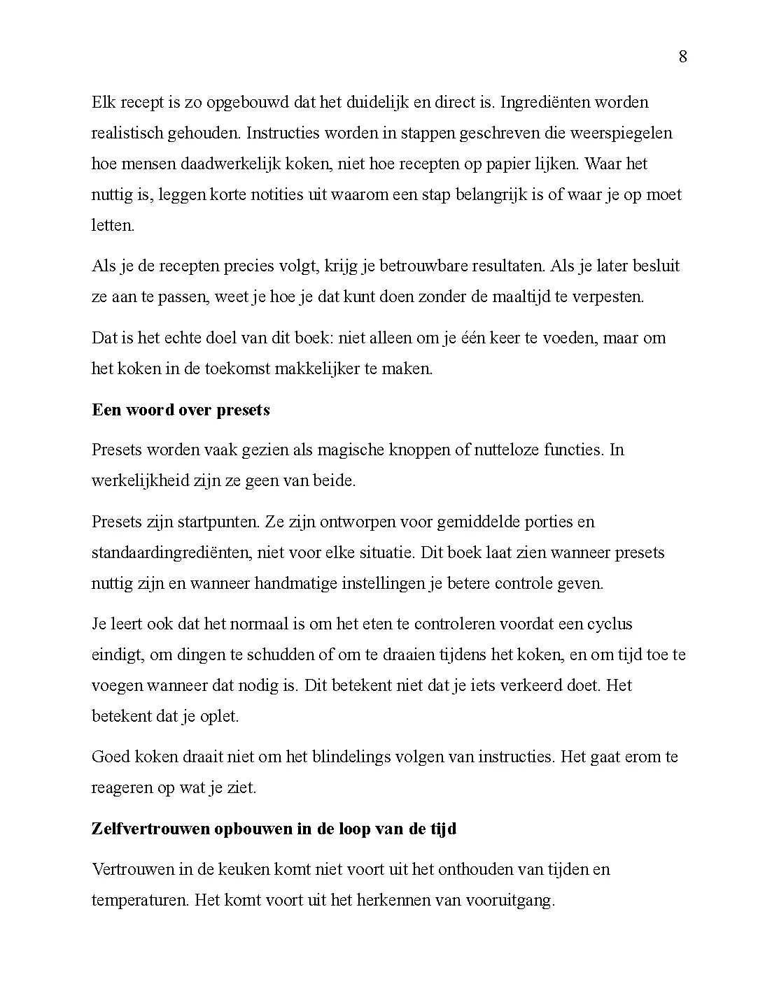 Voorbeeld pagina