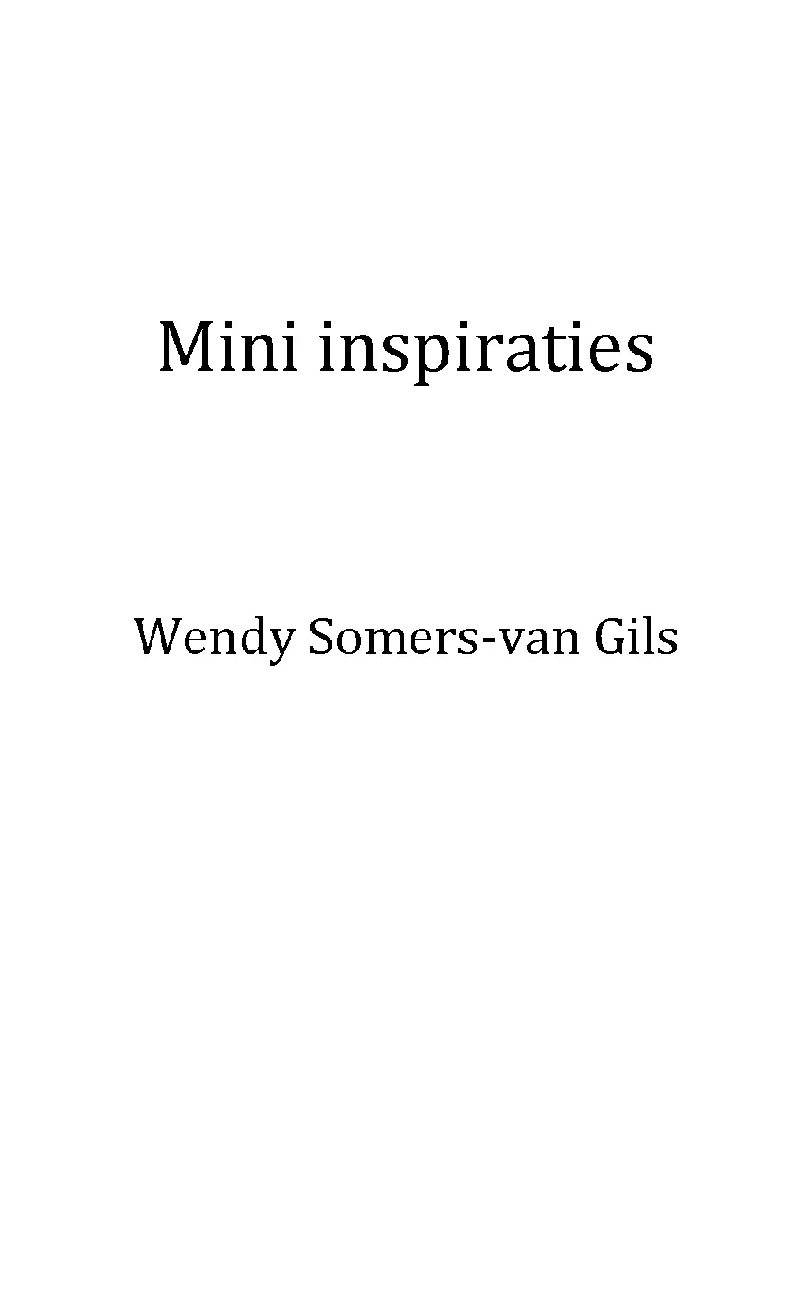 Voorbeeld pagina