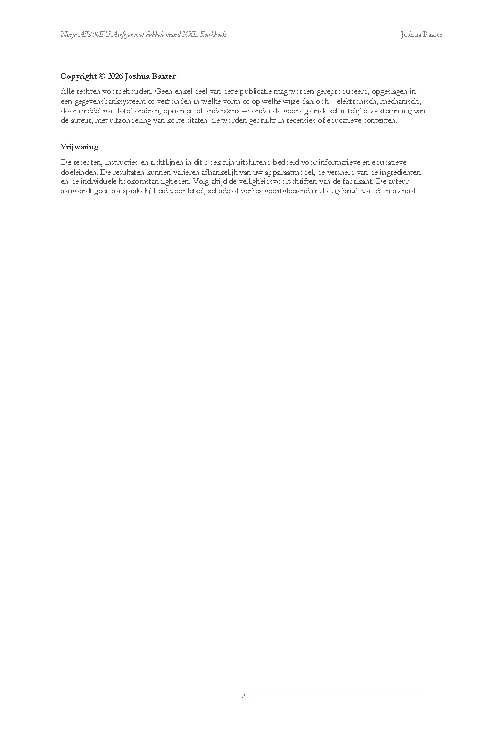 Voorbeeld pagina