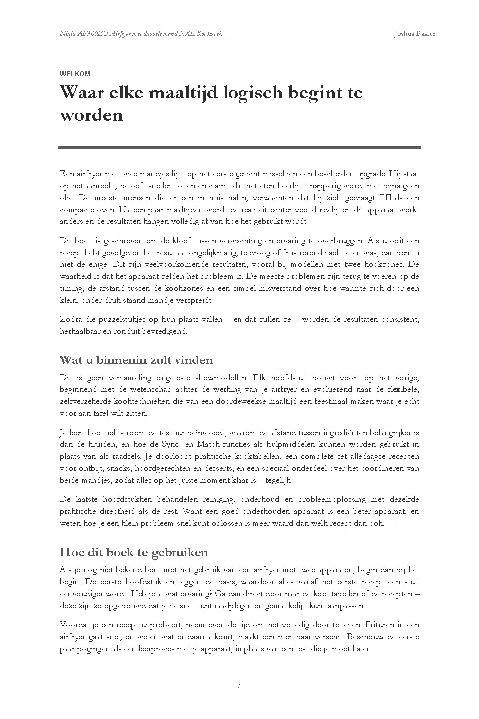 Voorbeeld pagina