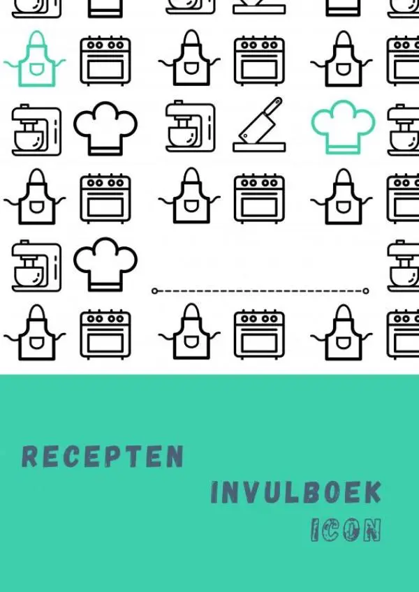 Cover van Recepten invulboek Icon