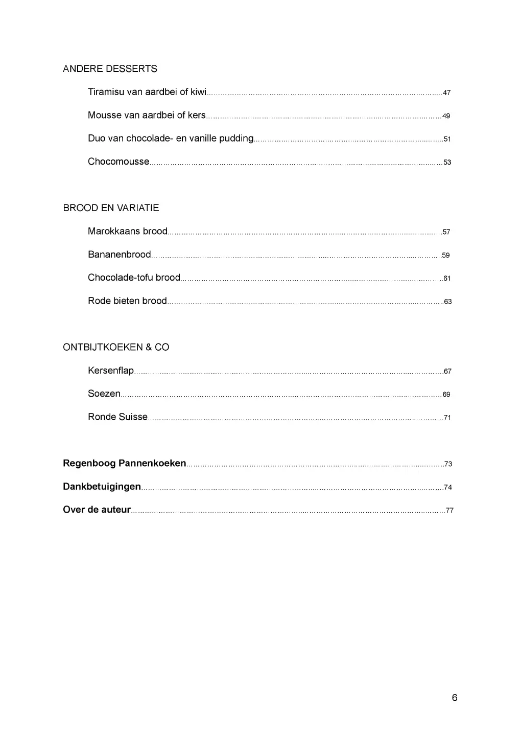 Voorbeeld pagina
