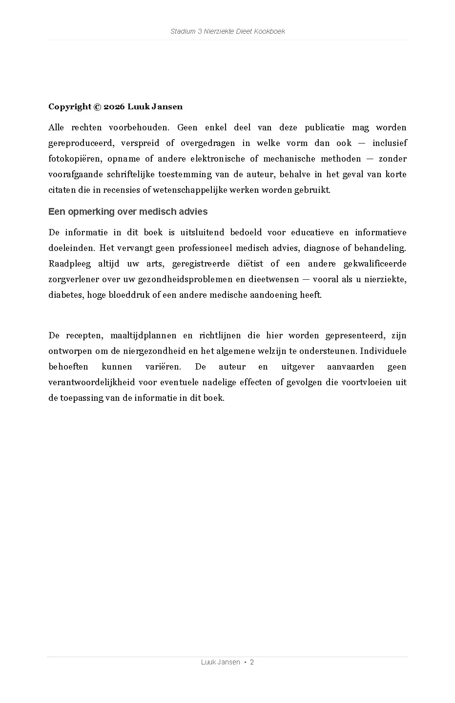 Voorbeeld pagina