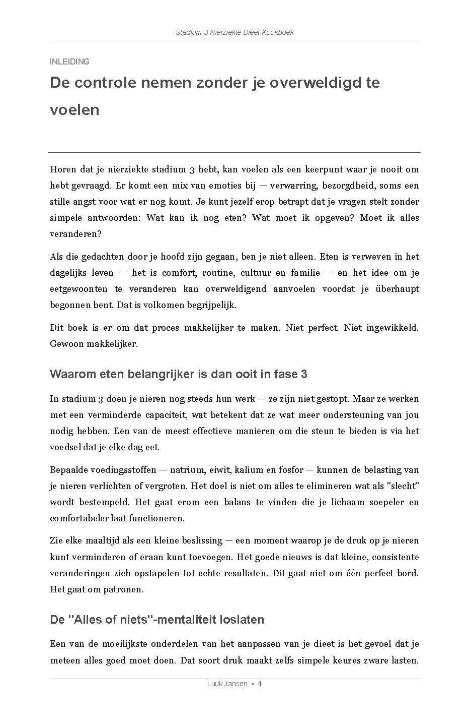Voorbeeld pagina