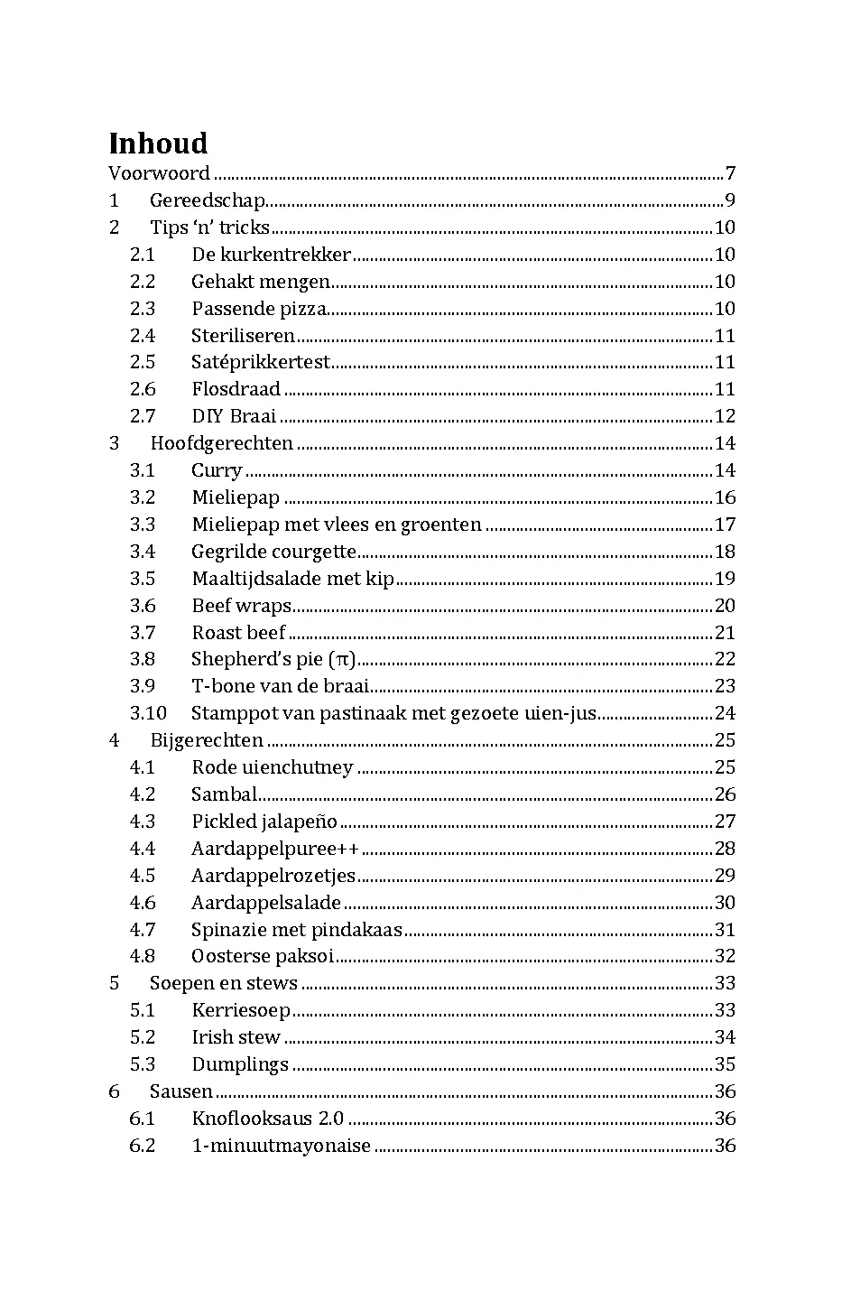 Voorbeeld pagina