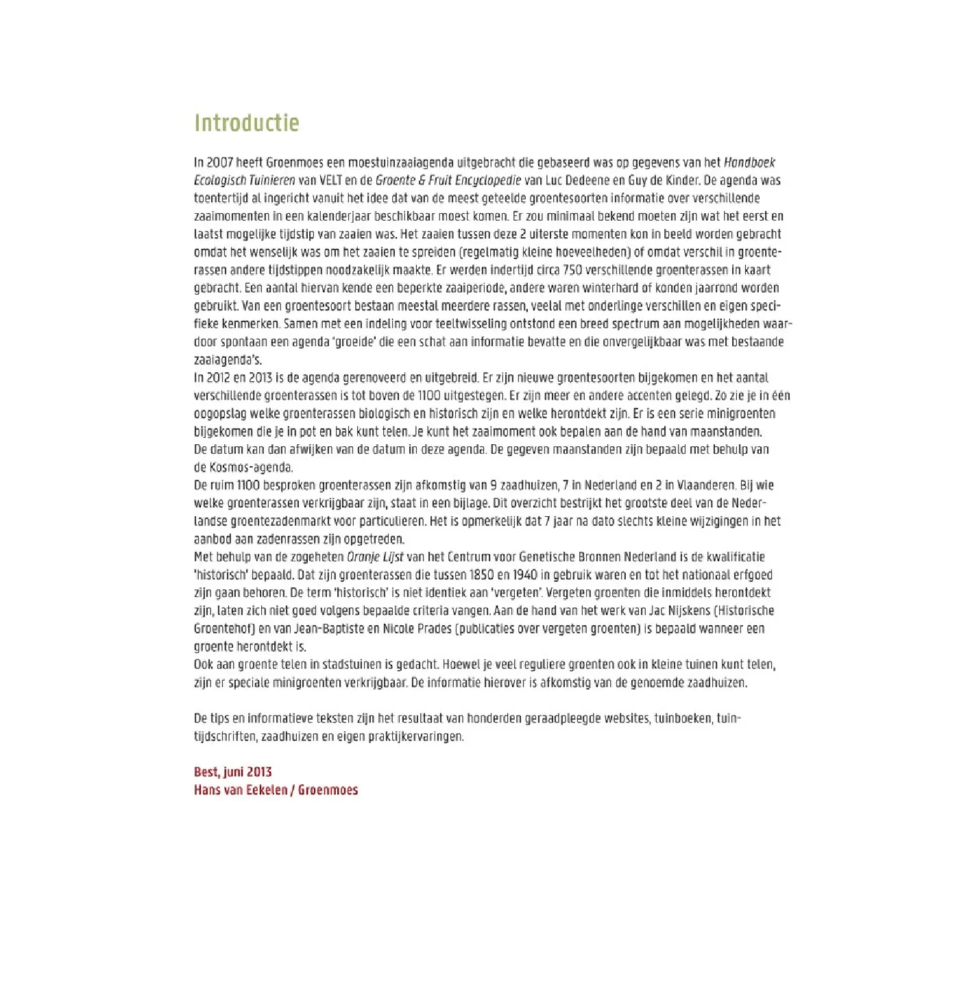Voorbeeld pagina