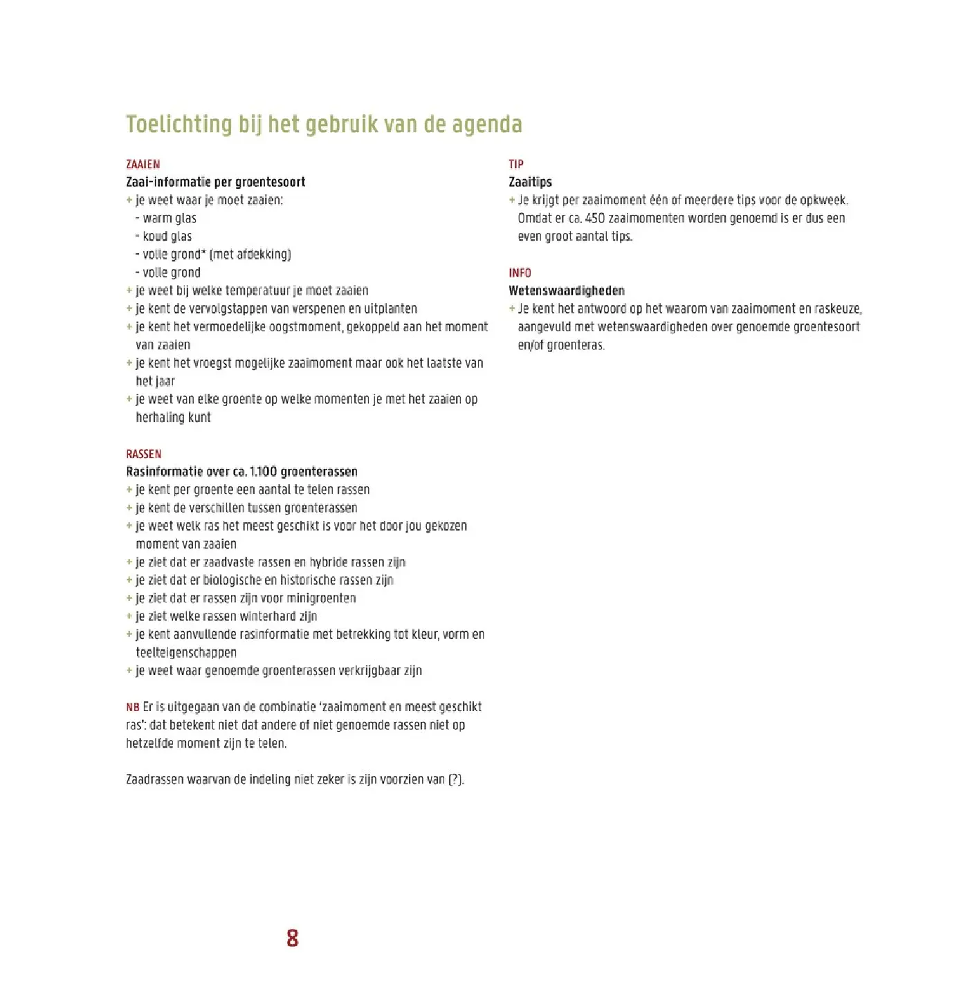 Voorbeeld pagina
