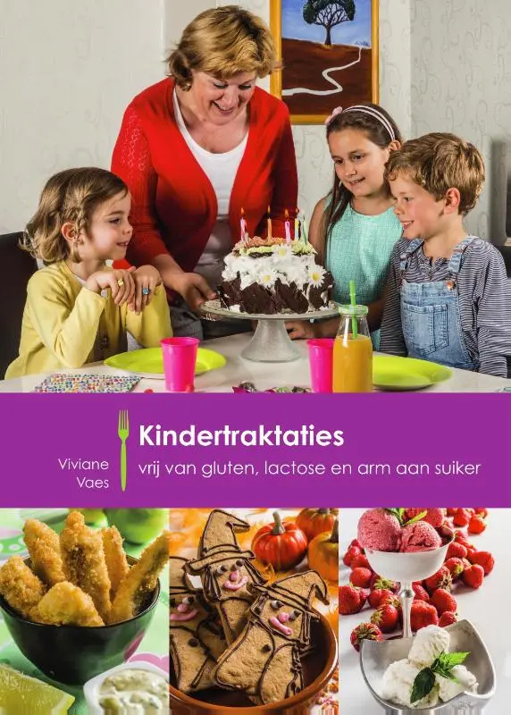 Cover van Kindertraktaties vrij van gluten, lactose en arm aan suiker