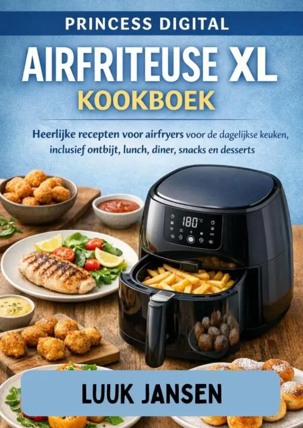 Cover van PRINCESS DIGITAL AIRFRITEUSE XL KOOKBOEK